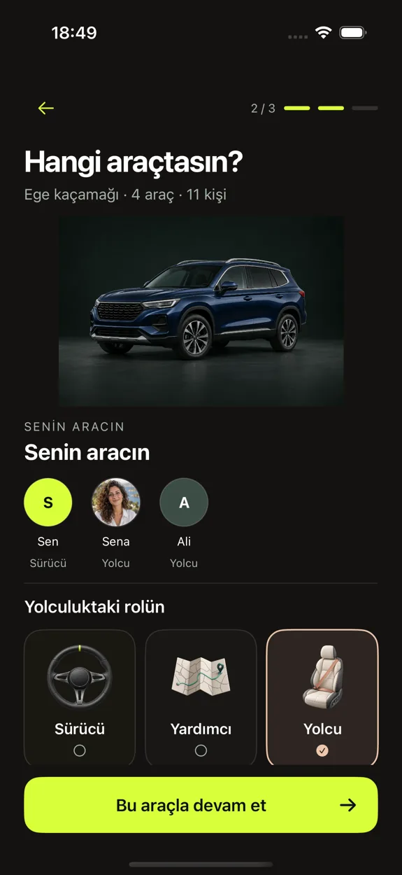 Passenger role and vehicle artwork